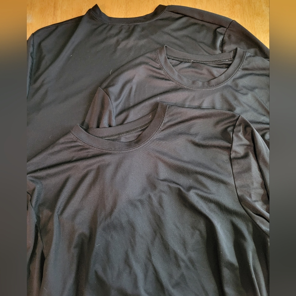 🔥 EUC black nylon crewneck tee bundle